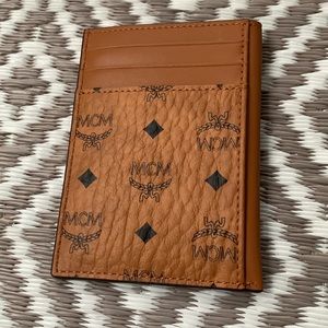 NWT AUTHENTIC MCM N/S Card Case in Visetos Original